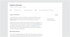 Desktop Screenshot of oxytocinreviews.com