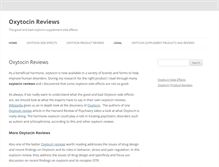 Tablet Screenshot of oxytocinreviews.com